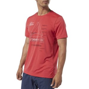 Reebok Workout Ready Graphic T Shirt Herren - Rot - DE 129-KJR